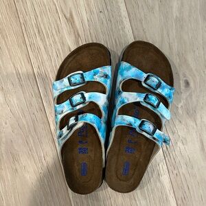 Papillio Blue Tie-Dye Sandals